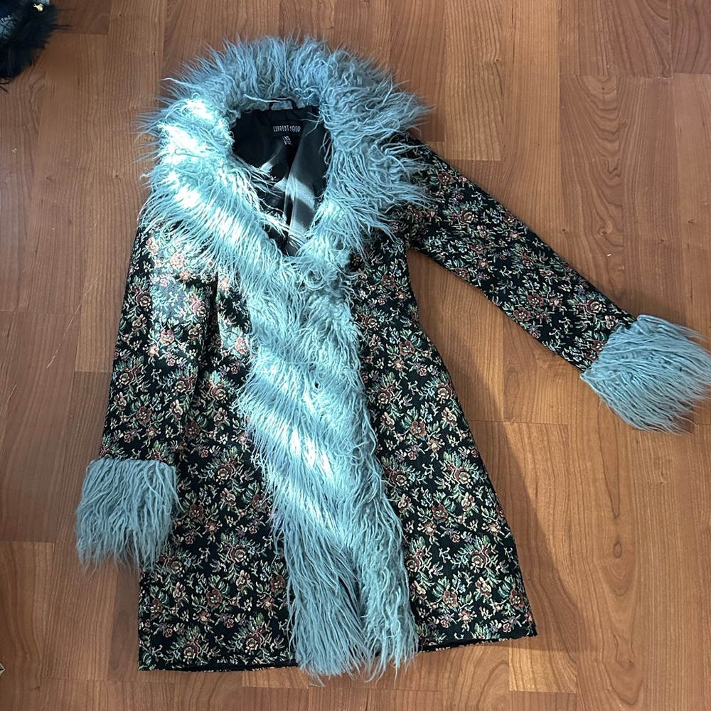 Floral Afghan Coat